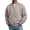 Gray, variant on Men's Bomber Jacket Full Zip Long Sleeve Casual Jacket with Ribbed Collar Side Pockets Regular Fit Lightweight Outerwear Light Blue M