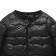 thumbnail image 5 of JUMEYU Jacket for Girls Girls Winter Puffer Lightweight Coat Thick Padded Soft Fleece Jacket with Hood 5T 6T (Black,5-6 Years), 5 of 7