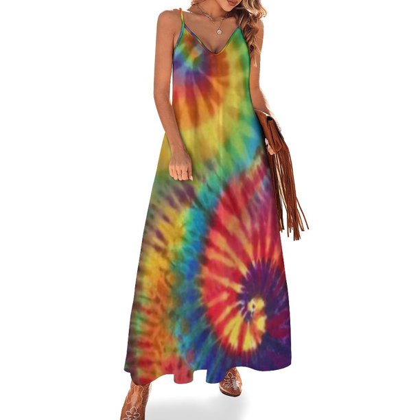 Vestido sin mangas con efecto tie dye de Sisters Vestidos de mujer Vestido de noche de verano para mujer Vestido de fiesta de lujo para mujer
