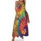 thumbnail image 1 of Vestido sin mangas con efecto tie dye de Sisters Vestidos de mujer Vestido de noche de verano para mujer Vestido de fiesta de lujo para mujer, 1 of 7