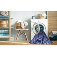 thumbnail image 2 of Ahgly Company Machine Washable Indoor Square Transitional Midnight Blue Area Rugs, 3' Square, 2 of 7