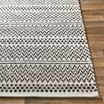 thumbnail image 5 of Surya La Casa LCS-2304 60x87" Rectangle Global Cotton Area Rug in Black/Cream, 5 of 7