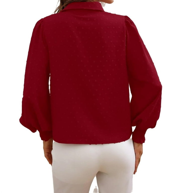 Buy Sinsay women notch collar long sleeve plain blazer maroon
