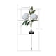 thumbnail image 3 of Estacas solares para jardín, flores artificiales, impermeables, para exteriores, decoración de patio, marco de metal, plegables, con energía solar, luz LED, batería de larga duración, para, 3 of 7