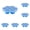 Blue, variant on 1 PCS Frozen Dog Food Mold Small with Lid, Silicone Pet Ice Tray Mold for Freezing Homemade Pet Food and Purees, Reusable Freezer Container for Dog Cat Meal Prep, Ice Cube Tray for Drinks