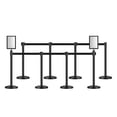 thumbnail image 5 of VEVOR Stanchion Post, 8 Pcs Stanchions with Retractable Belts, Carbon Steel Black Stanchions Queue with Sand Injection Hollow Base, Crowd Control Barriers for Theaters, Parties, Weddings, 5 of 9