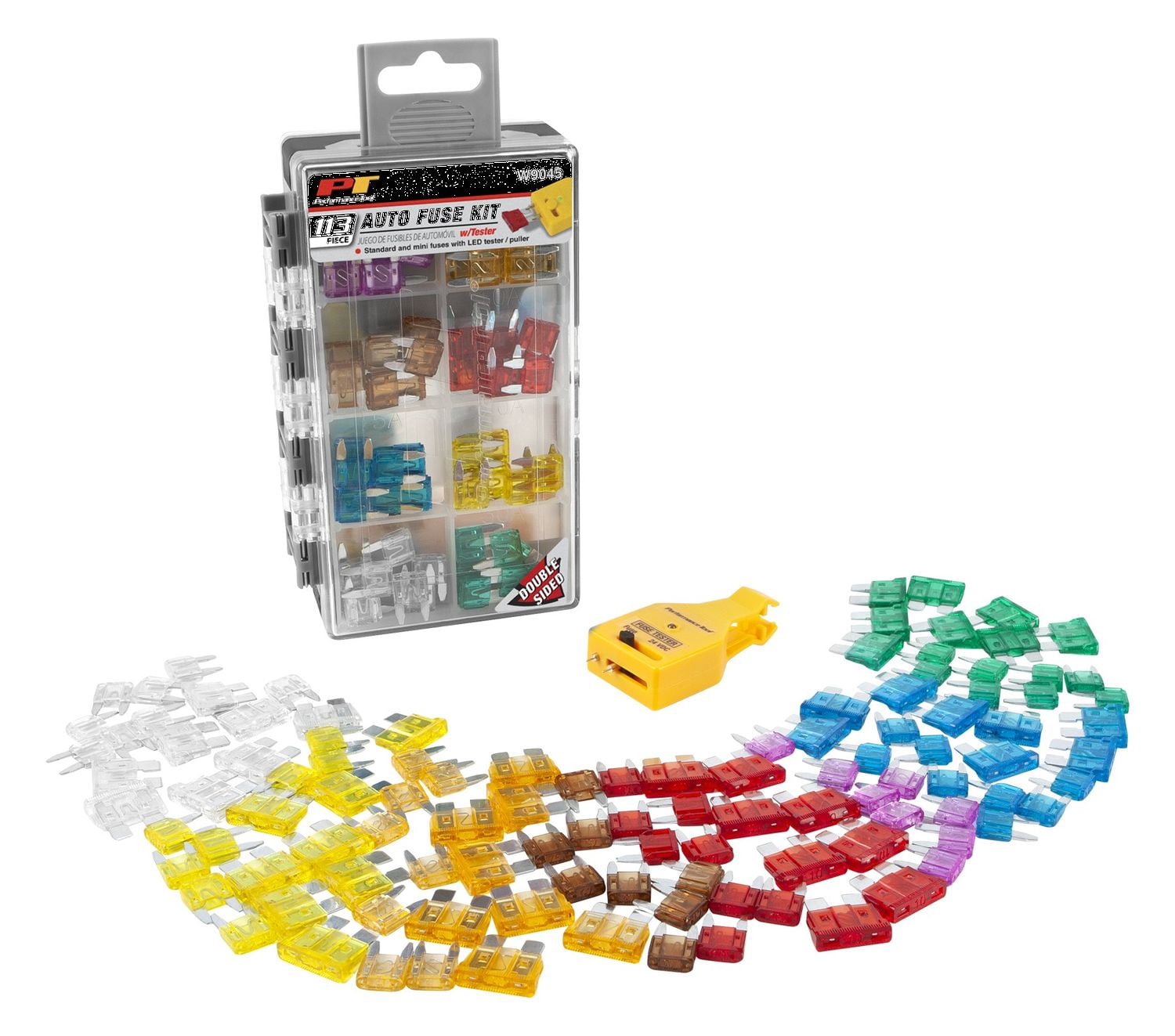 Performance Tool W9045 113pc Auto Fuse kit w/ Tester
