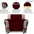 thumbnail image 4 of Easy-Going Micro Suede Sofa Slipcover Quilted Couch cover, Sofa Size, Wine, 4 of 7