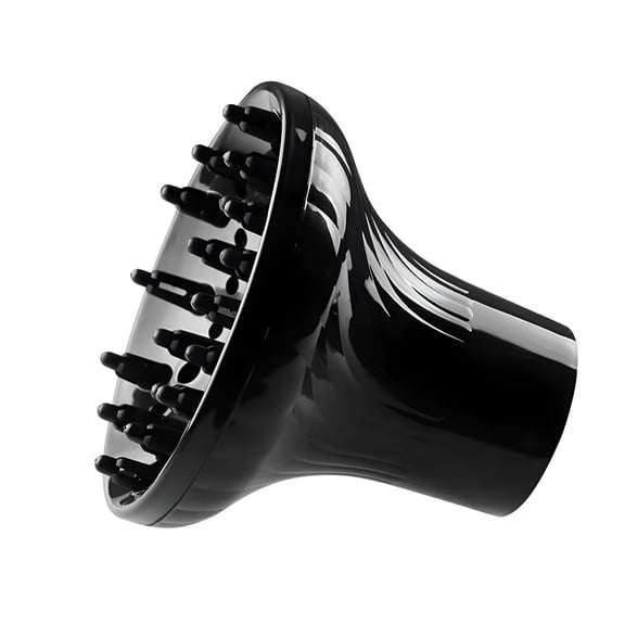 RAGUPEL Universal Hair Dryer Diffuser Attachment Adjustable Blow Dryer Nozzle for Curly Wavy Hair Styling Universal Diffuser Hair Dryer Attachment,Black