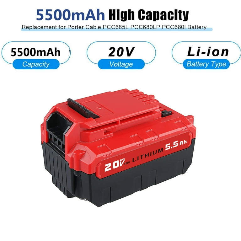 Vanon 20V Max Lithium-Ion Replacement Battery for Porter