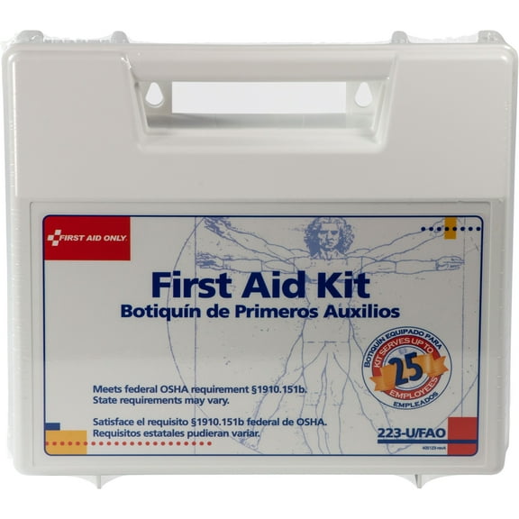 First Aid Only 223-U/FAO First Aid Kit 25 Person 107 Piece