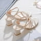 thumbnail image 5 of Sandalias con correa en el tobillo para mujer sandalias informales elegantes de cuero PU zapatos de oficina para mujer, 5 of 7