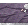 thumbnail image 3 of Soimoi Gray Modal Satin Fabric Polka Dots Print Sewing Fabric Yard 42 Inch Wide, 3 of 3