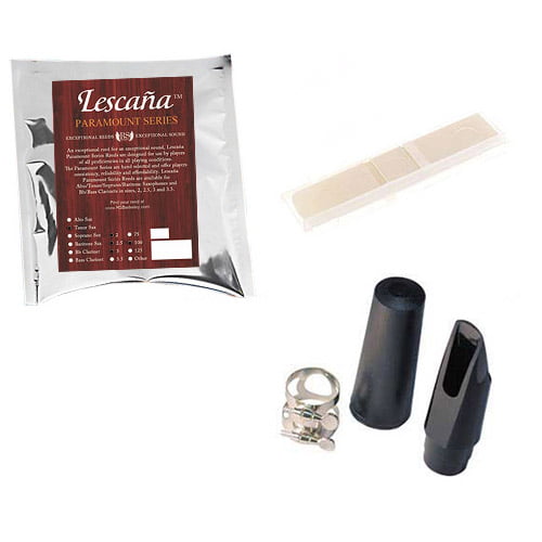 with Bonus Tenor Sax Cleaning Cloth Lescana Paramount Series Tenor Saxophone Reeds 12 PACK Size 2.5 
