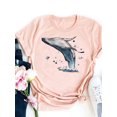 thumbnail image 3 of Camiseta con estampado de dibujos animados de dinosaurios y amor, ropa de verano de manga corta para mujer, camiseta básica gris, camiseta gráfica de moda, 3 of 5
