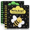 thumbnail image 1 of MesaSe 2pcs Baby Cloth Books High Contrast Educational Books Infants Toys Baby Baby Learning Books, 1 of 3