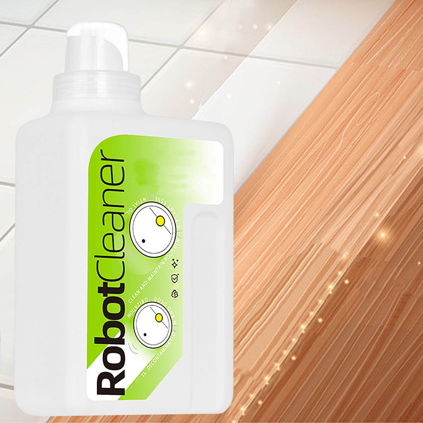 Robot Vacuum Floor Cleaning Concentrate for Mops -75+ Refills Per Bottle - Hardwood & Multi-Surface - Non-Toxic, Residue-Free (1L)