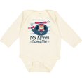 thumbnail image 3 of Inktastic Nonni Loves Me Baby Bear Boys Long Sleeve Baby Bodysuit, 3 of 5