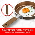 thumbnail image 4 of Bakken-Swiss 2-Piece Mini Egg Pan Set – 5.5" Non-Stick Frying Pan with Spatula, Cool-Touch Handle, for Gas, Electric & Ceramic Cook-tops, Golden, 4 of 7