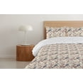 thumbnail image 4 of Ambesonne Spring Season Down Alternative Quilt Comforter, Birds Perching Sakura, Full, Petrol Blue Pale Rose, 4 of 5
