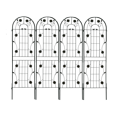 thumbnail image 4 of MAYEERTY 2 Pack Metal Garden Trellis 71 x 19.7 Inch Rustproof Climbing Plants Support Black Outdoor Flower, 4 of 6