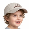 thumbnail image 5 of CYRBOKO Kids Baseball Cap, Adjustable Sun Protection Cotton Breathable Mesh Boys Girls Summer Hats Beige Size 2-6 T, 5 of 5