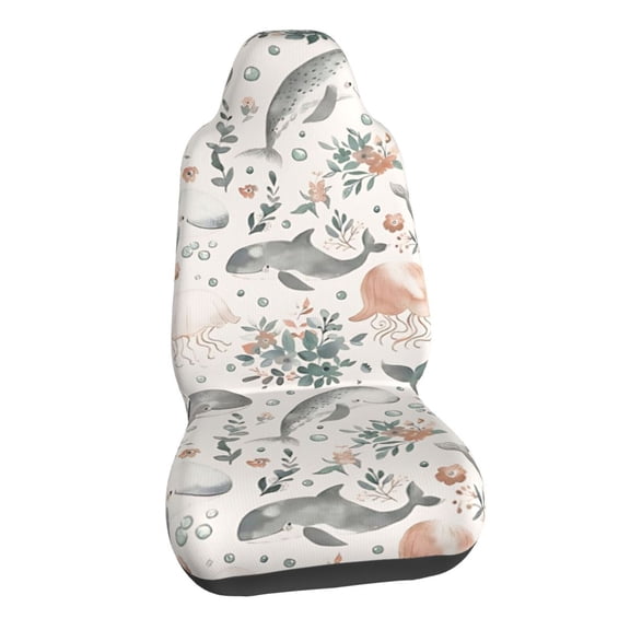 Throw With Cute Whales Car Seat Covers Stretch Car Seat Protectors Universal Fit