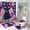 style-8, variant on Rainbow Space Cat Shower Curtain Bathroom Sets Toilet Lid Rug, Rugs Mat Bath Mat And Contour Mat, Shower Curtain 4Pcs