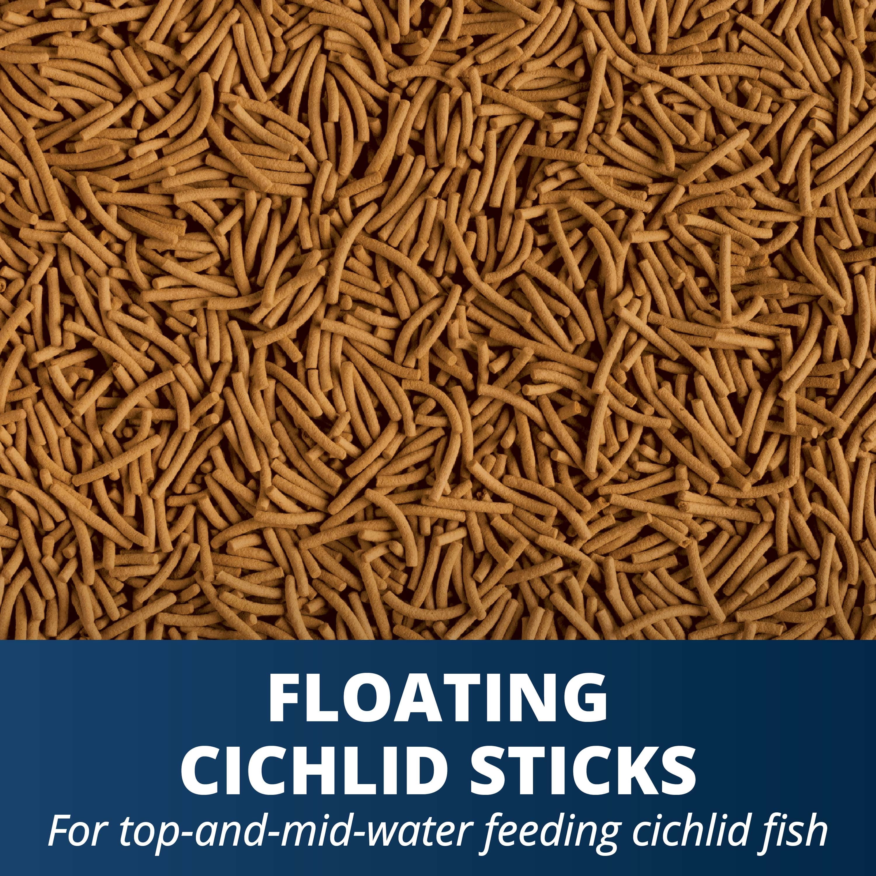 Tetra TetraCichlid Floating Cichlid Sticks Fish Food, Nutritionally Balanced Diet, 5.65 oz.