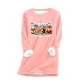 thumbnail image 2 of Hauts d'Entraînement pour Femmes Mode Décontractée Manches Longues Col Rond Blouses & Chemises Chemises d'Automne en Solde, 2 of 3