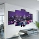 thumbnail image 2 of AQITTI - 5 lienzos decorativos para pared, diseño de Nueva York, para sala de estar, dormitorio, hogar y oficina, 2 of 4