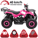 thumbnail image 2 of Cuatrimoto a Gasolina 49cc 2T Suspensión de Resorte Arranque Manual Freno de Disco Carga Máx 50 kg Hasta 40 km/h - Rosa, 2 of 8