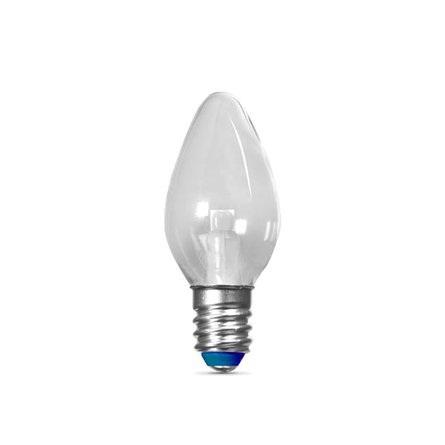 Feit Electric BPC7-B-LEDG2-2 0.5W E12 C7 LED Non-Dimmable Night Light Bulbs, Blue - 2 Count