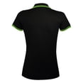 thumbnail image 2 of SOLS Womens Pasadena Tipped Short Sleeve Pique Polo Shirt, 2 of 4