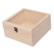 thumbnail image 4 of Caja de madera para exhibición de joyas, caja de regalo sin terminar con tapa de vidrio para dulces 23cmx23cmx12cm, 4 of 9