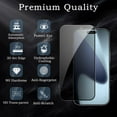 thumbnail image 2 of 2 Pack for iPhone 17 Screen Protector, 9H Anti Spy Dark Tempered Glass Screen Protector for iPhone 17, Easy Installation, Bubble Free, 2 of 7