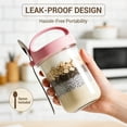 thumbnail image 3 of 16oz Overnight Oats Containers with Lids, 6 Pack Wide Mouth Mason Jars with Airtight Lids, Overnight Oats Jars for Salad, Chia Seed, Cereal, Yogurt, 3 of 8