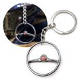 thumbnail image 1 of KaferLab 789241 1955-59 Volkswagen Coléoptère Chrome Offset Batwing Volant Porte-Clés - Rouge Wolfsburg, 1 of 1