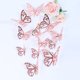 thumbnail image 1 of Pegatinas de pared de mariposa, calcomanía de pared de mariposa hueca 3D para decoración del hogar, arreglo de festivales de boda, 1 of 10