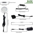 thumbnail image 3 of LED Under Cabinet Lighting Kit with 4 Puck Lights - Dimmable Wireless RF Remote Control for Kitchen Counter Accent Lighting - Daylight White(6000K)), 3 of 8