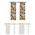 thumbnail image 6 of Fsddascl Halloween Blackout Curtains for Bedroom/Living Room, Thermal Insulated Kitchen Curtains, Cute Ghost Pumpkin Candy Castle Cartoon Grommet Darkening Window Treatment Drapes 52"x63"x2, 6 of 6