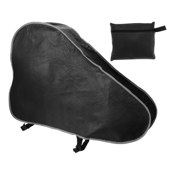 Unique Bargains Caravan Hitch Cover Waterproof Trailer Jack Cover Universal Trailer Hitch Covers Rain Snow Dust-Proof Hitch Ball Cover Black 92x62x15cm