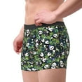 thumbnail image 2 of Yiaed Fun Panda Playing With Bamboo Leaves Print Men's Soft Cotton Boxer Shorts Breathable Boxers Underwear Moisture-Wicking Underwear Stretch Boxer Briefs for Man-Medium, 2 of 5