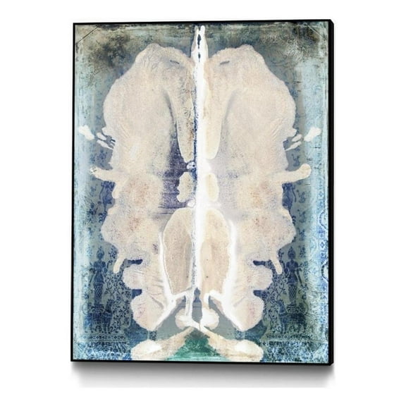 Giant Art Canvas  30x40 White Ink Laos Framed in White