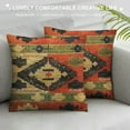 thumbnail image 3 of ONETECH Geometric Wool Jute Square Throw Pillow Covers -Decorative  Multicolour Cushion Covers Perfect for Sofa/Couch/Bed/Home/Outdoor/Car, 3 of 5