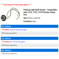 thumbnail image 2 of Parking Light Bulb Socket - Compatible with 1970, 1973, 1979 Pontiac Grand Prix, 2 of 2