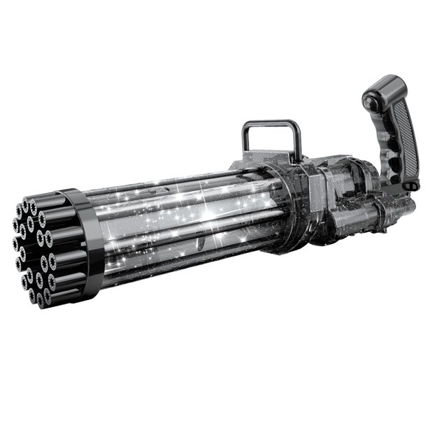 SUNSIOM 21 Holes Gatling Bubble Gun Battery Powered Automatic Bubbles