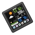 thumbnail image 1 of Higrómetro Termómetro Inalámbrico Monitor de Humedad, Pantalla LCD de Digital, Pronóstico del Tiempo, Función de Repetición de Zulema reloj meteorológico inalámbrico, 1 of 8