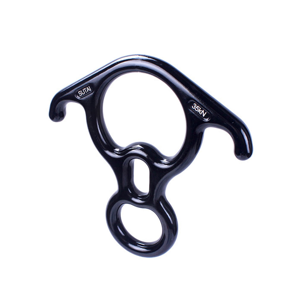 3pcs 35KN Figure 8 Safety Climbing Ring Descender   Rappelling Belay Device