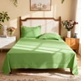 thumbnail image 5 of Lorviah 1800 Thread Count Soft Flat Sheet, Easy Care Breathable Cooling Top Sheet, Queen Size, Sage Green, 5 of 5